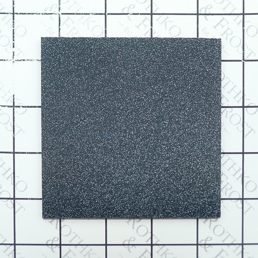Incudo Black Glitter Acrylic Sheet - 500x300x3mm