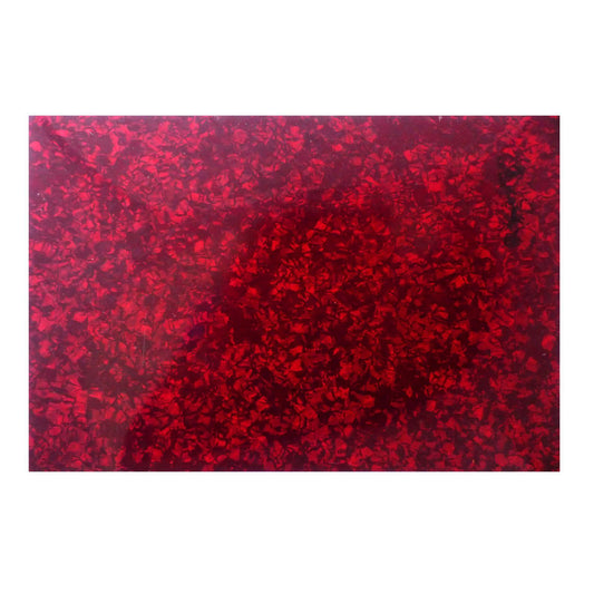Incudo Red Pearloid Celluloid Sheet - 430x290x0.75mm (16.9x11.42x0.03")