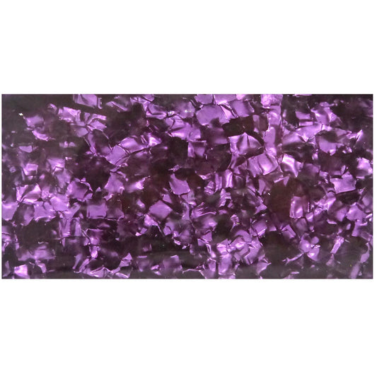 Incudo Purple Pearloid Celluloid Sheet - 200x100x0.46mm (7.9x3.94x0.02")