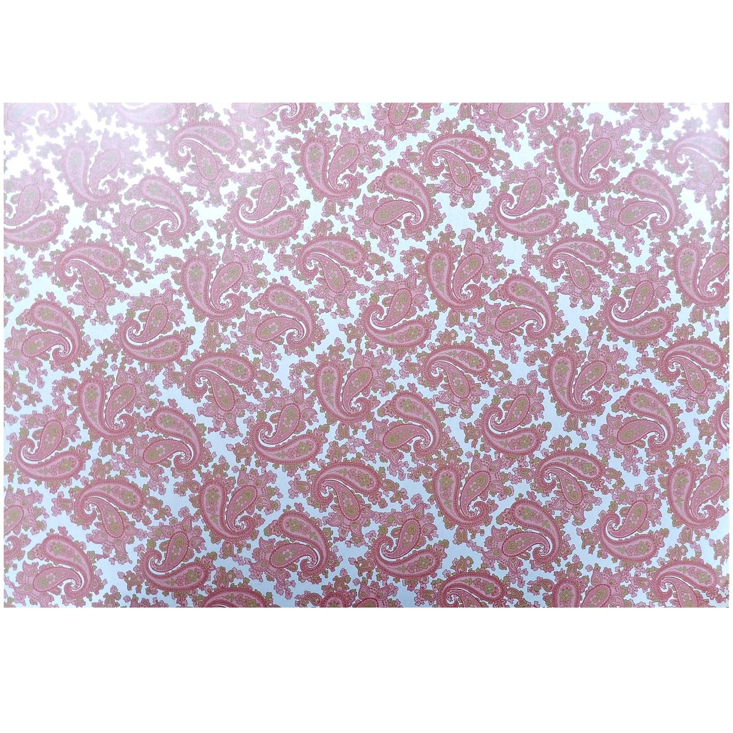 Luthitec Silver Backed Dark Pink Waffle Texture Paisley Paper Guitar Body Decal - 690x480mm