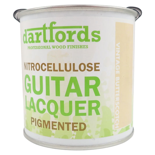 dartfords Vintage Butterscotch Pigmented Nitrocellulose Guitar Lacquer - 230ml Tin