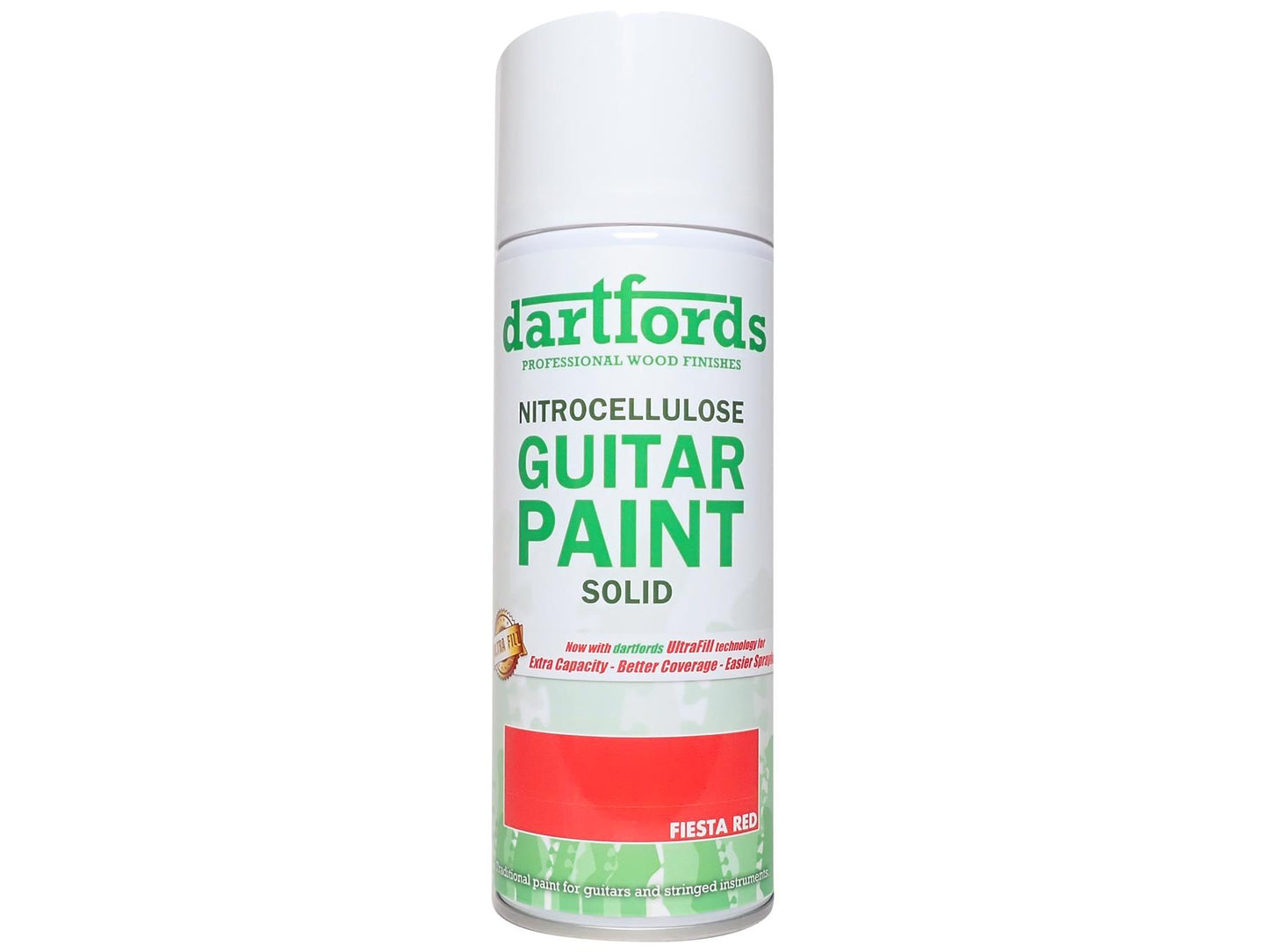 dartfords Fiesta Red Nitrocellulose Guitar Paint - 400ml Aerosol