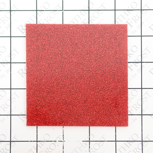 Incudo Red Glitter Acrylic Sheet - 500x300x3mm