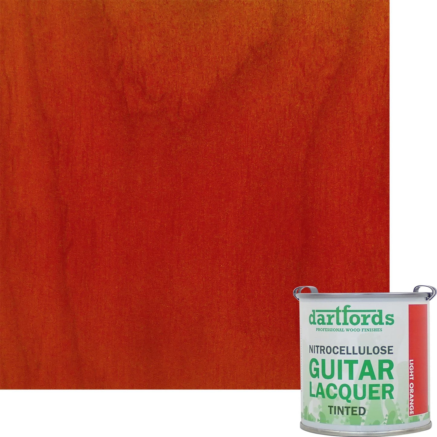 dartfords Light Orange Nitrocellulose Guitar Lacquer - 230ml Tin