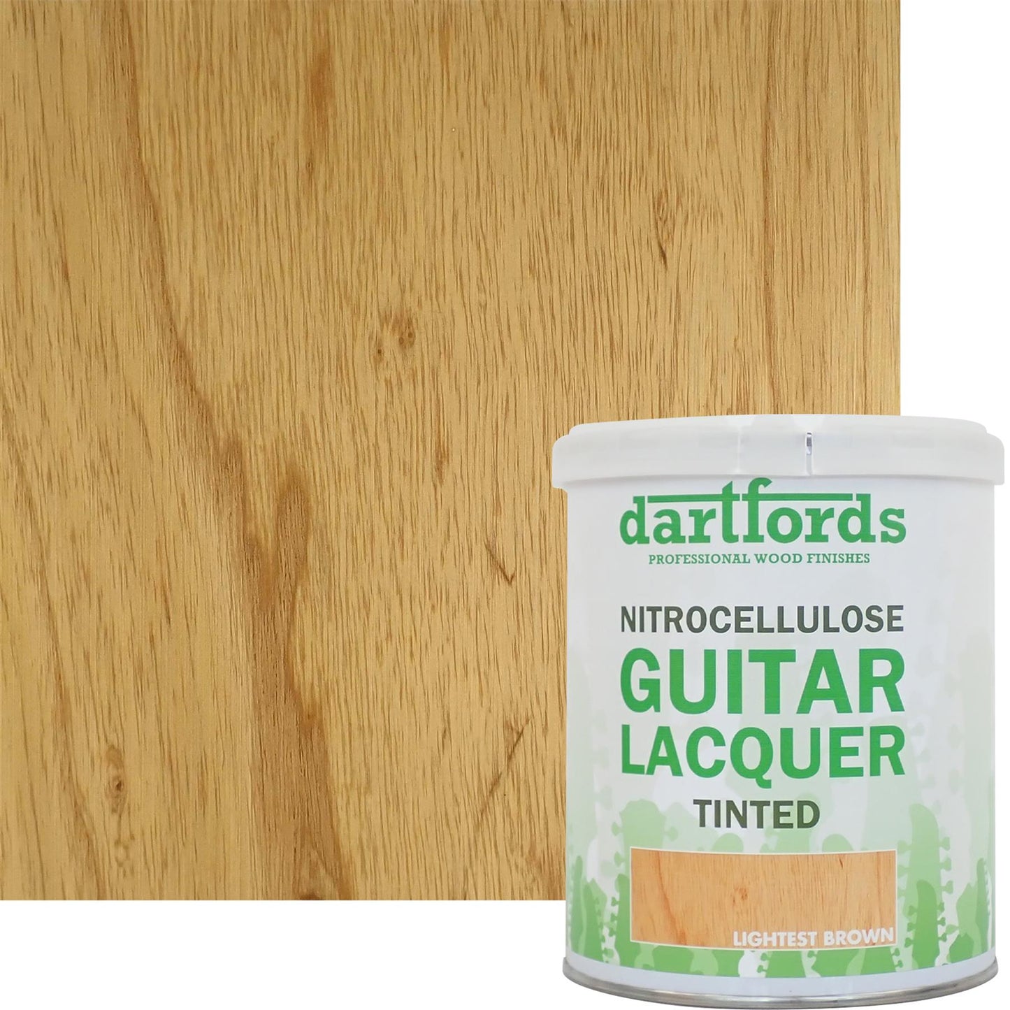 dartfords Lightest Brown Nitrocellulose Guitar Lacquer - 1 litre Tin