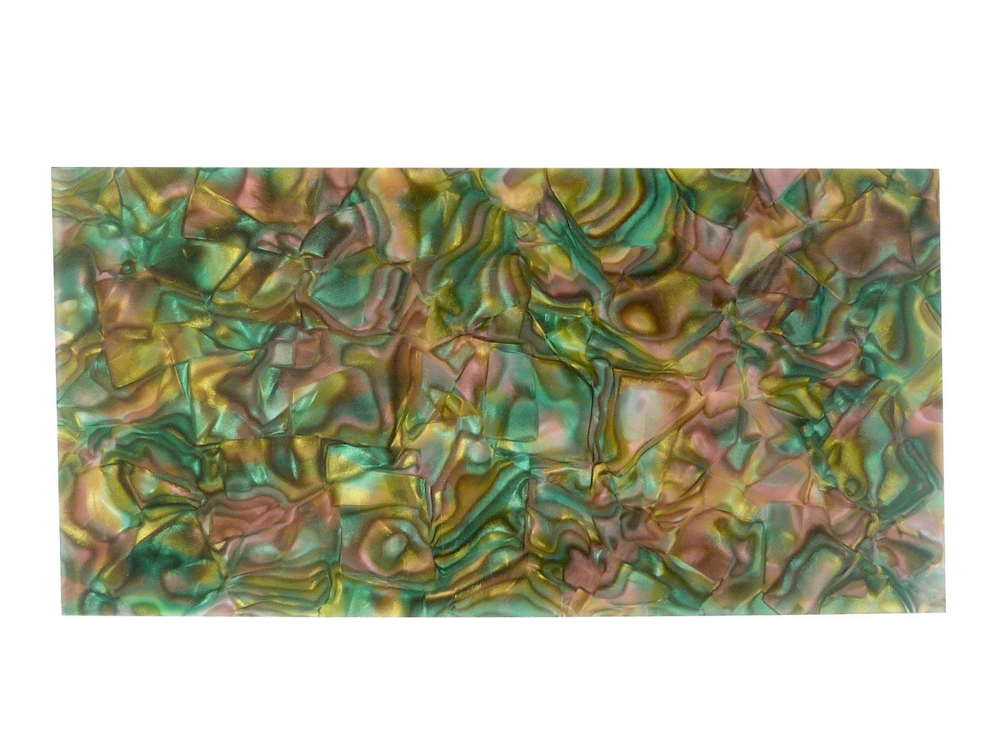 Incudo Pink Abalone Shell Celluloid Sheet - 200x100x1.5mm (7.9x3.94x0.06")