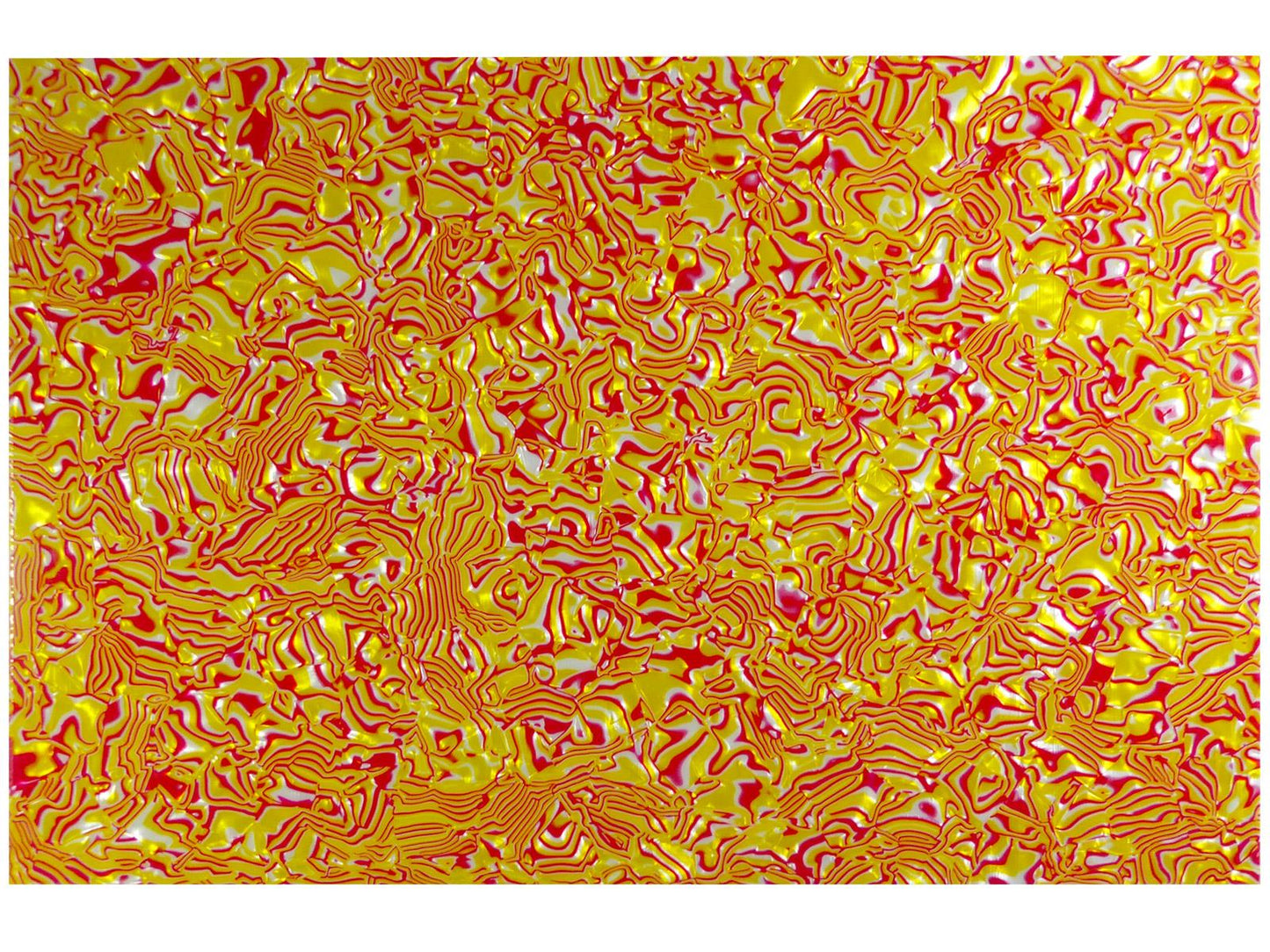 Borderlands Red and Yellow Shell PVC Sheet - 430x290x2.5mm (16.9x11.42x0.1"), 4-Ply