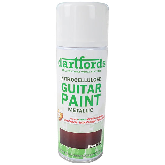 dartfords Texas Tea Metallic Nitrocellulose Guitar Paint 400ml Aerosol
