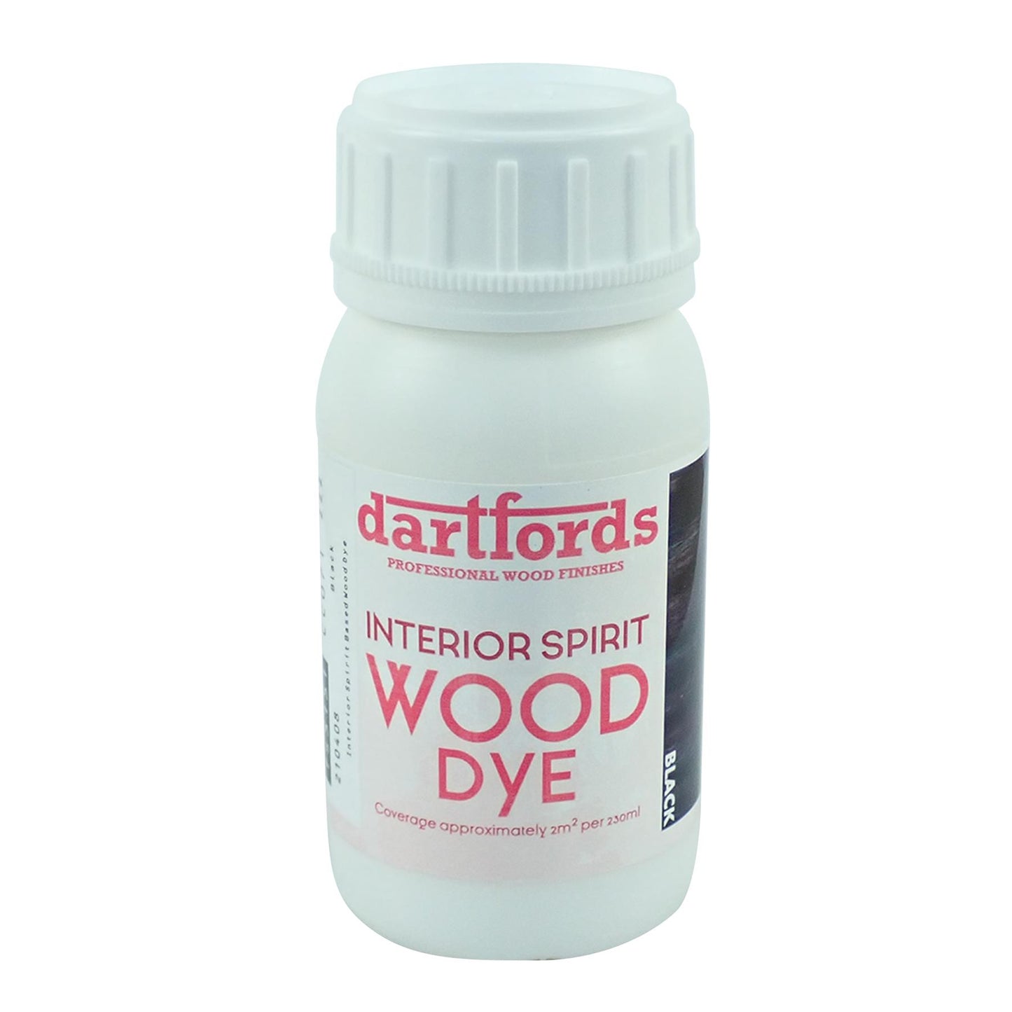 dartfords Black Interior Spirit Based Wood Dye - 230ml Tin