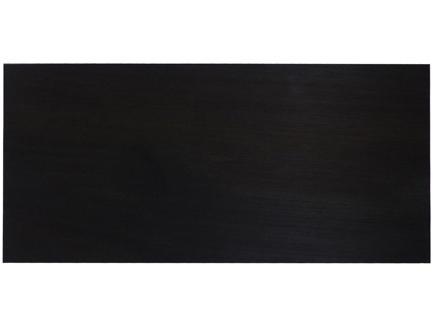 Luthitec Ebony Headstock Veneer - 190x90x2mm (7.5x3.54x0.08"), Black