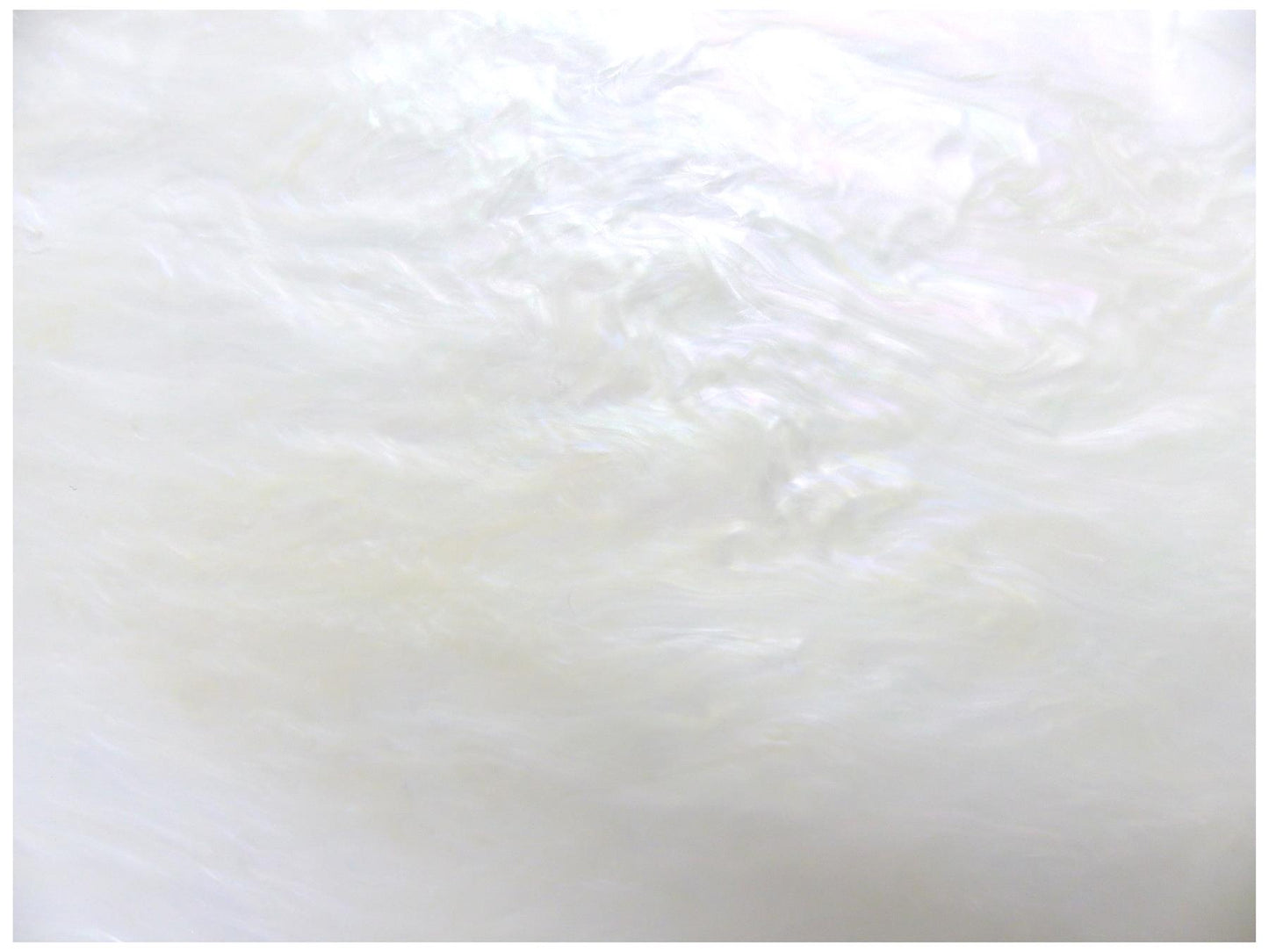 Luthitec White Pearl PVC Sheet - 430x290x0.5mm (16.9x11.42x0.02")
