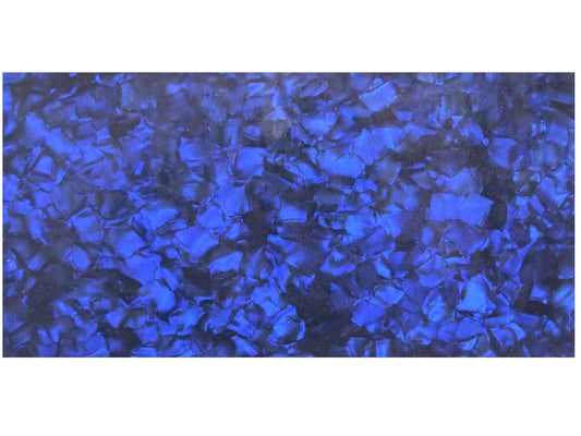 Incudo Blue Pearloid Celluloid Sheet - 200x100x1.2mm (7.9x3.94x0.05")