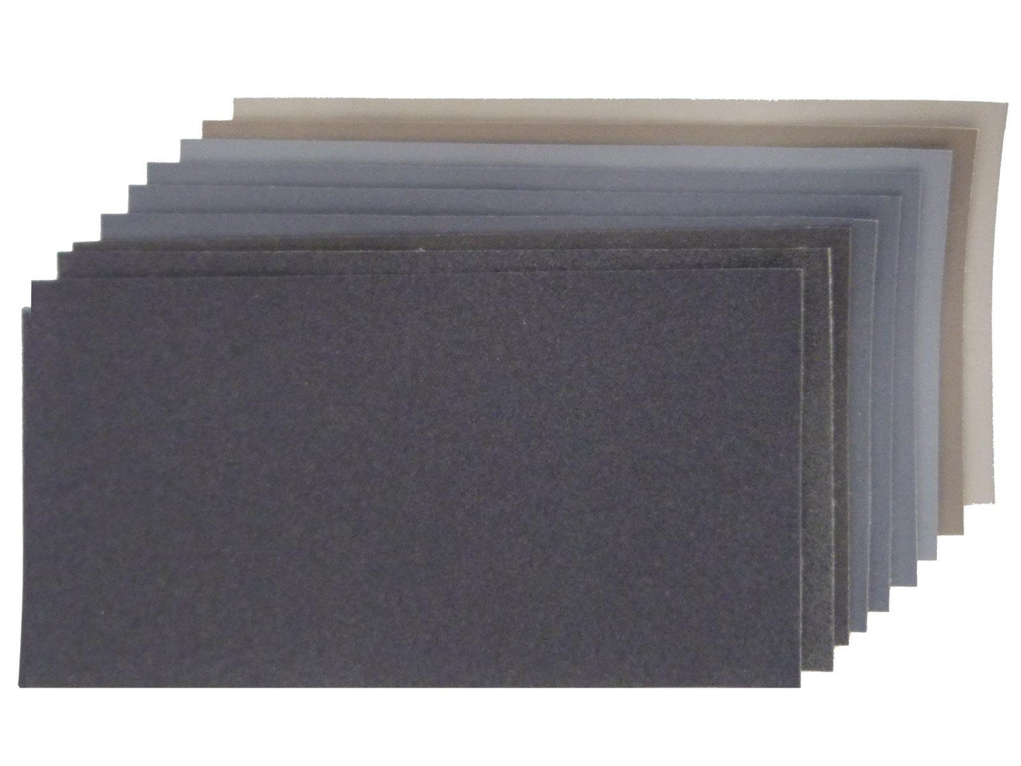 Micro-Mesh Cushioned Abrasive Sheets - 152.4x76.2mm (6x3"), Set of 9, 1500-12000