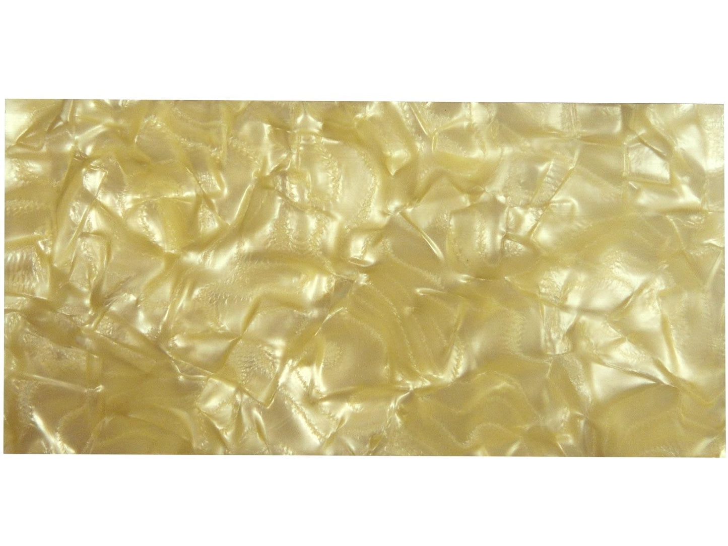 Incudo Cream Large Pattern Pearloid Celluloid Sheet - 200x100x2mm (7.9x3.94x0.08")