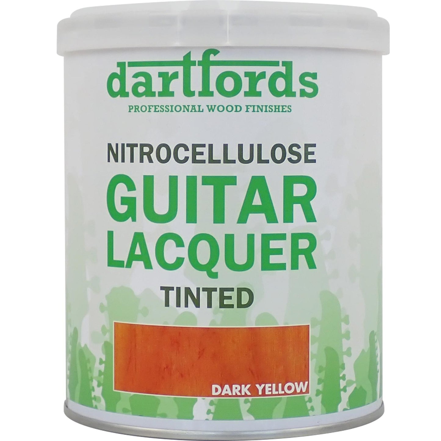 dartfords Dark Yellow Nitrocellulose Guitar Lacquer - 1 litre Tin