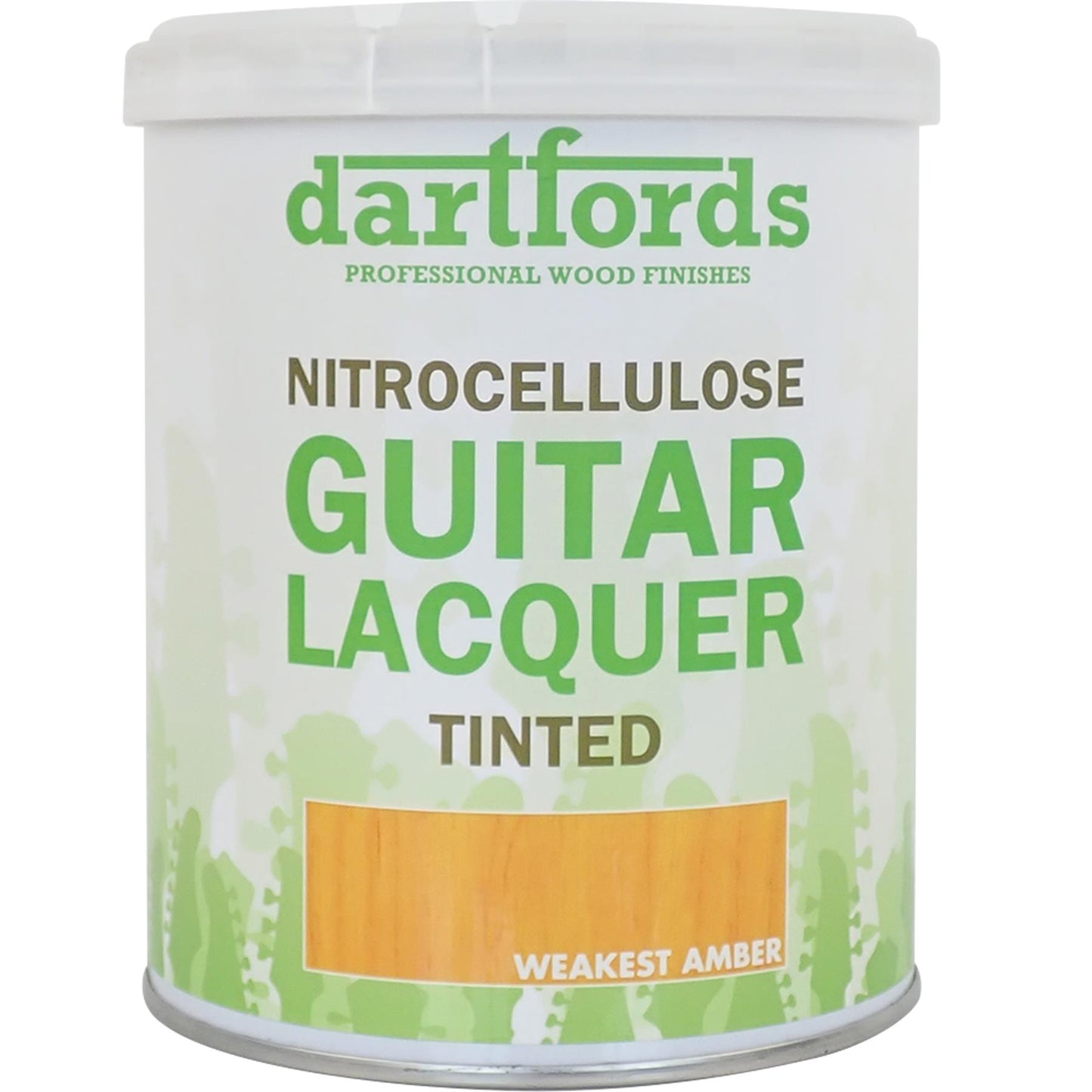 dartfords Weakest Amber Nitrocellulose Guitar Lacquer - 1 litre Tin