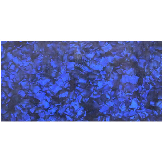 Incudo Blue Pearloid Celluloid Sheet - 200x100x0.46mm (7.9x3.94x0.02")
