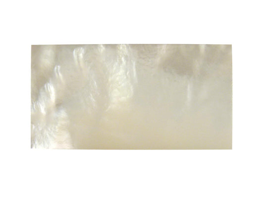 Incudo White Mother of Pearl Inlay Blank - 42x22x1.5mm (1.7x0.87x0.06")