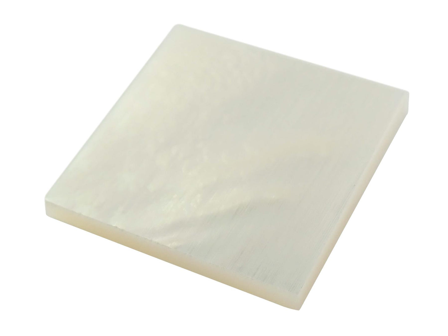 Incudo White Mother of Pearl Inlay Blank - 20x20x2mm (0.79x0.79x0.08")