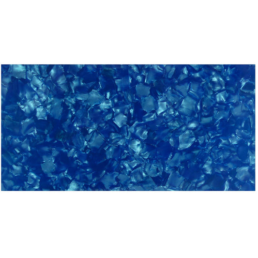 Incudo Cyan Pearloid Celluloid Sheet - 200x100x0.71mm (7.9x3.94x0.03")