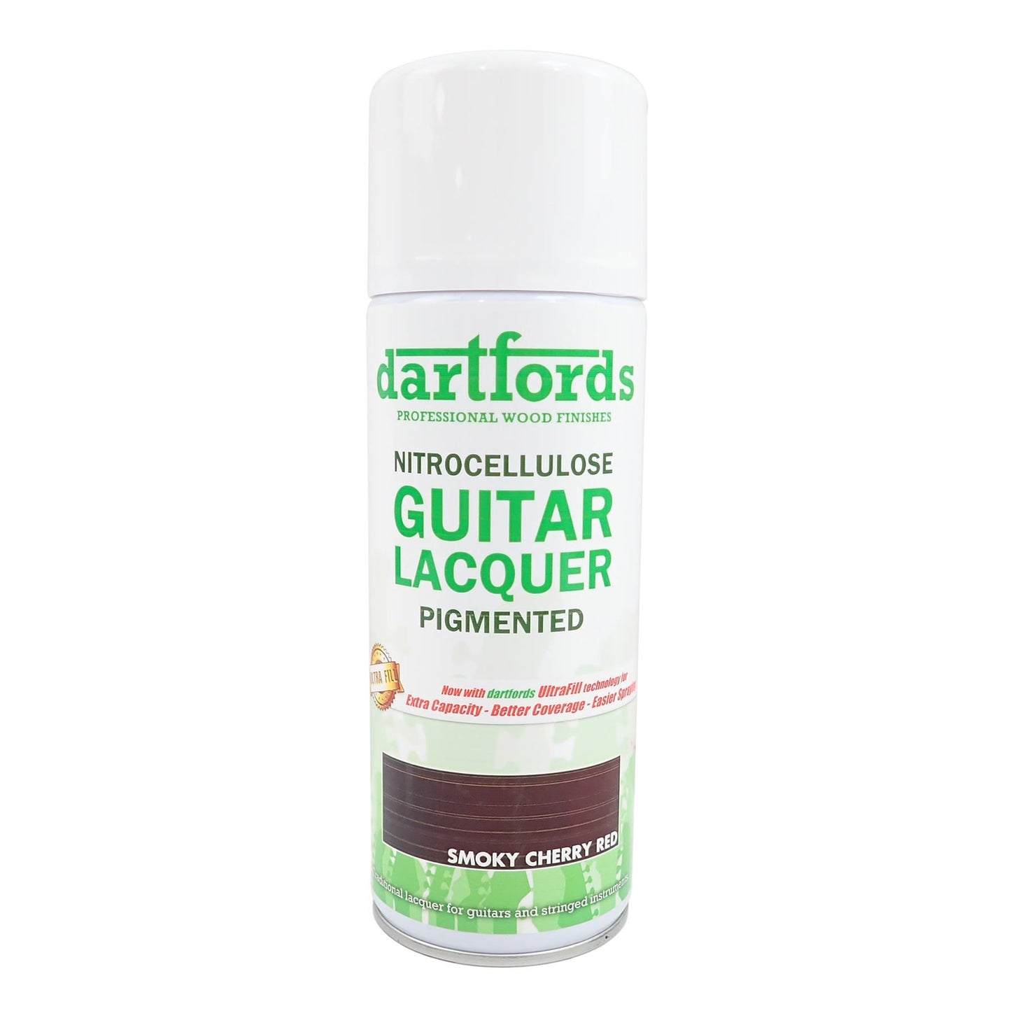 dartfords Smoky Cherry Red Pigmented Nitrocellulose Guitar Lacquer - 400ml Aerosol