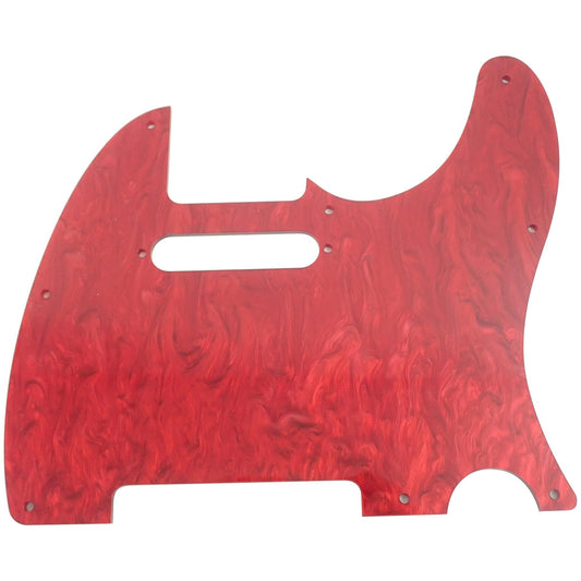 Luthitec Red Pearl Acrylic Telecaster Guitar Pickguard