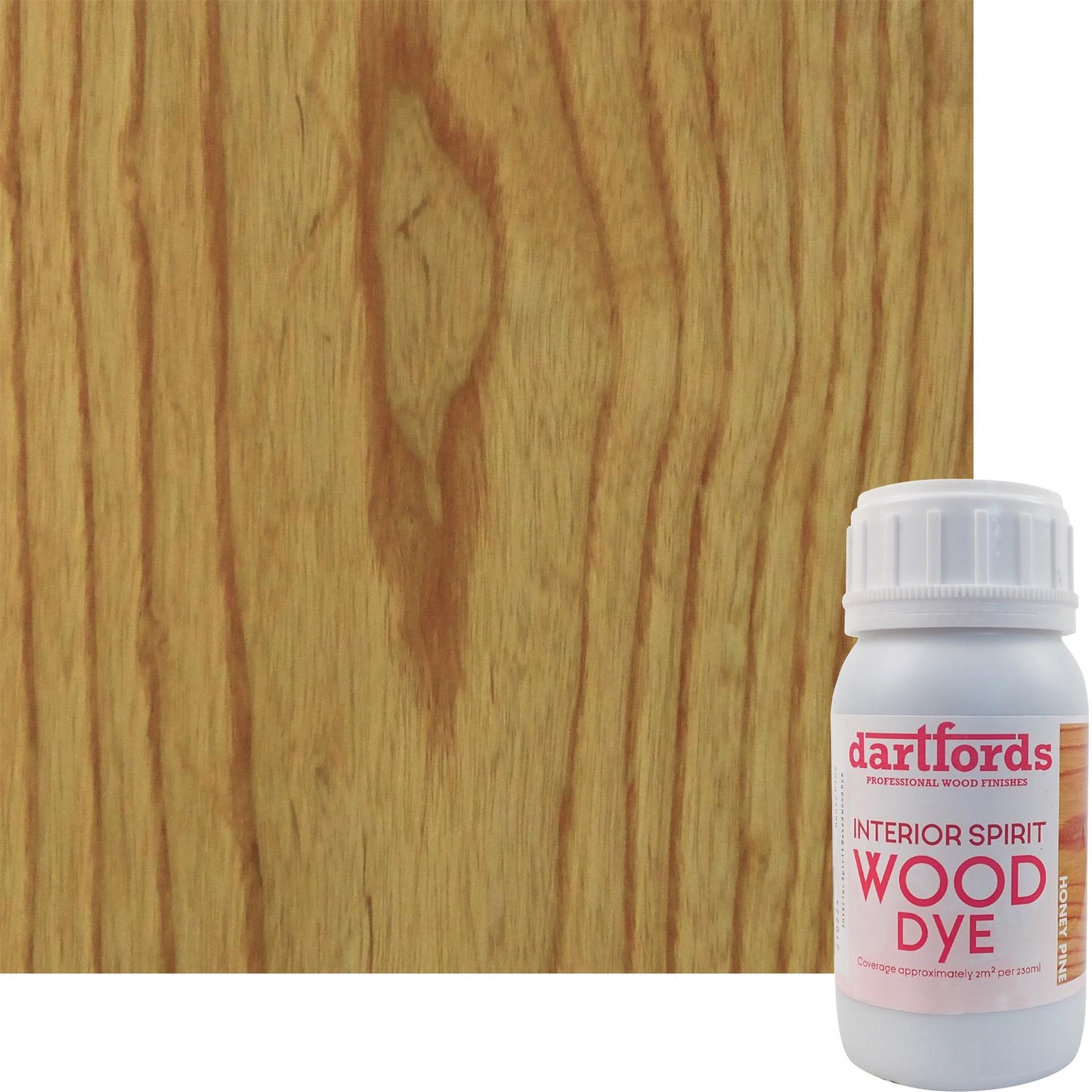 dartfords Honey Pine Interior Spirit Based Wood Dye - 230ml Tin