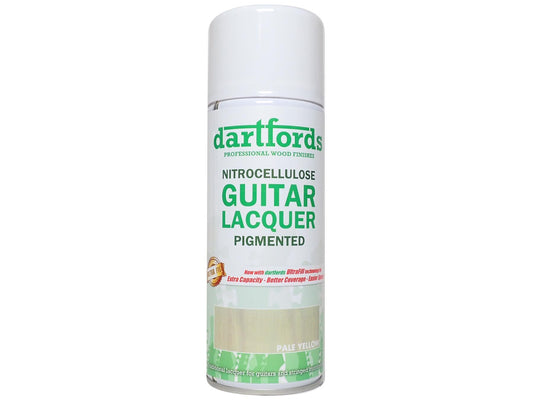 dartfords Pale Yellow Pigmented Nitrocellulose Guitar Lacquer - 400ml Aerosol