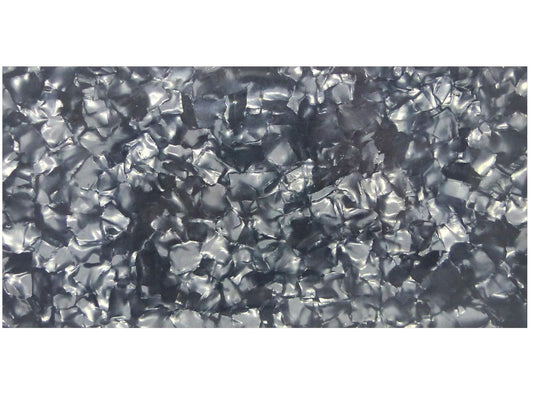 Incudo Black Pearloid Celluloid Sheet - 200x100x0.71mm (7.9x3.94x0.03")