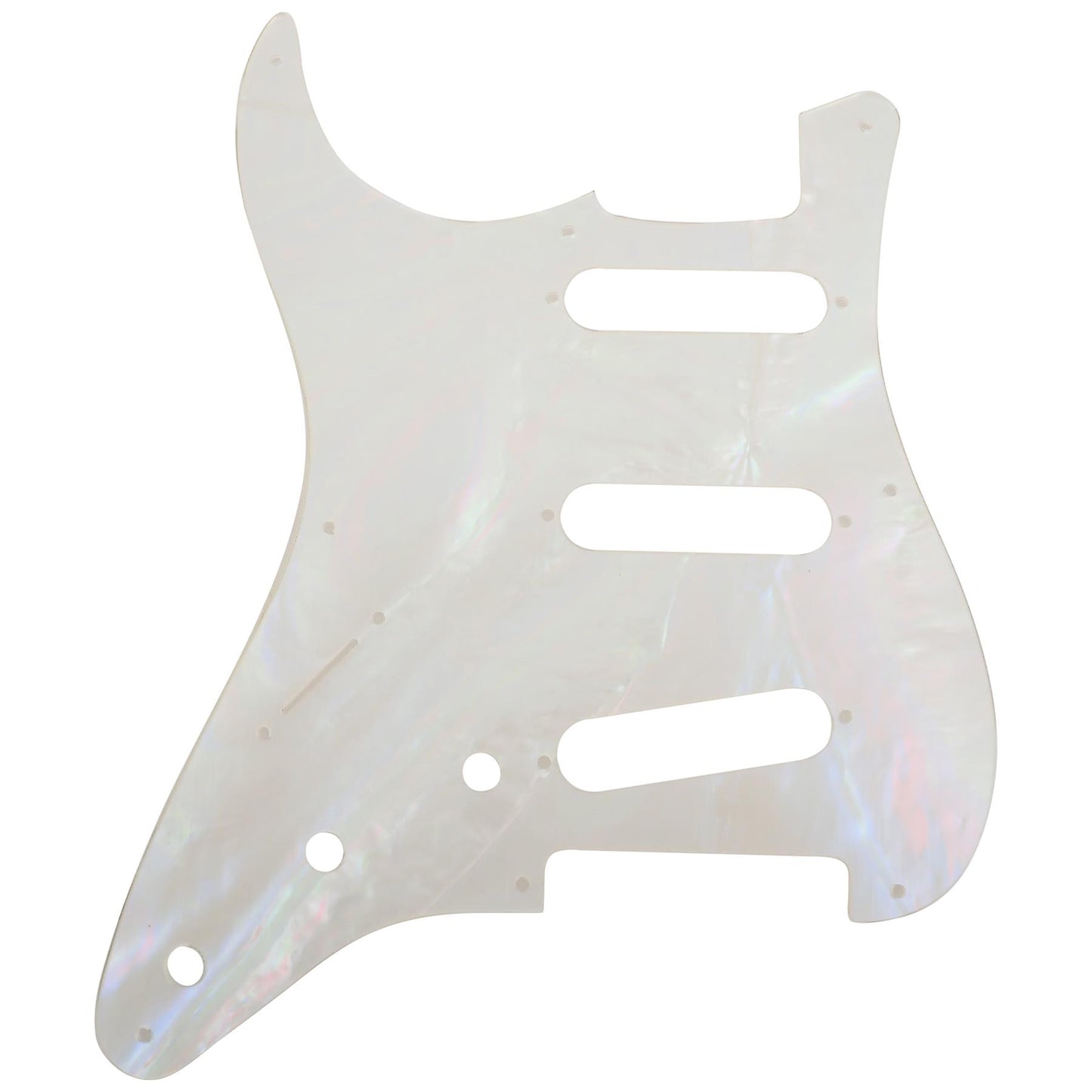 Luthitec Mother of Pearl Effect Celluloid Laminate Acrylic Stratocaster 8 Hole Guitar Pickguard
