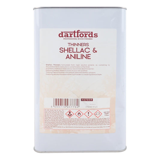 dartfords Shellac and Aniline Thinners 5 litre Jerrycan