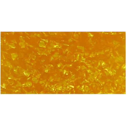 Incudo Yellow Pearloid Celluloid Sheet - 200x100x0.71mm (7.9x3.94x0.03")