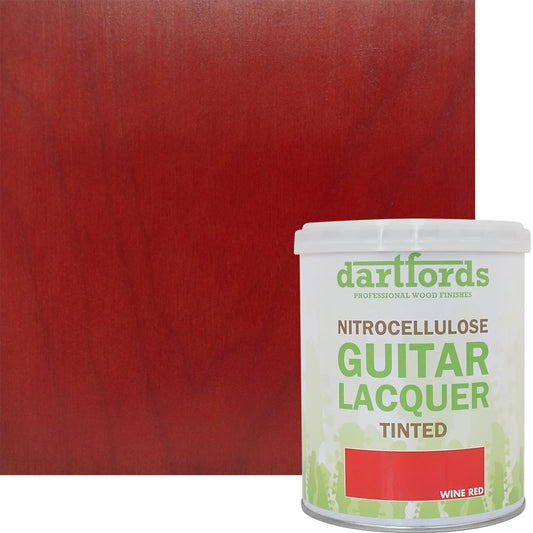 dartfords Wine Red Nitrocellulose Guitar Lacquer - 1 litre Tin