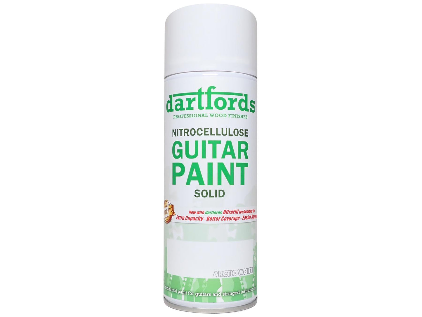 dartfords Arctic White Nitrocellulose Guitar Paint - 400ml Aerosol