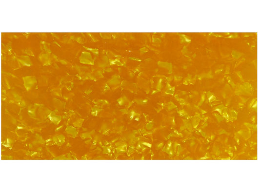 Incudo Yellow Pearloid Celluloid Sheet - 200x100x0.46mm (7.9x3.94x0.02")