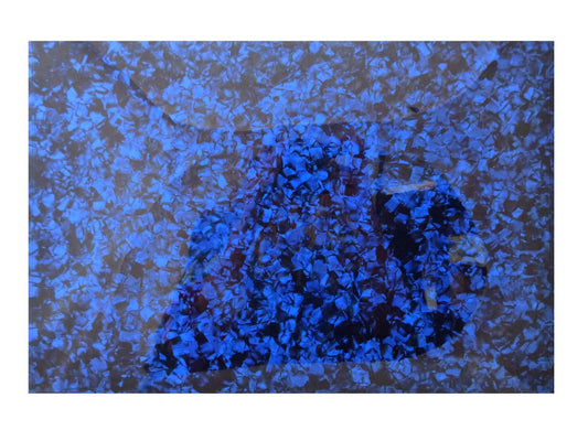 Incudo Blue Pearloid Celluloid Sheet - 430x290x0.75mm (16.9x11.42x0.03")