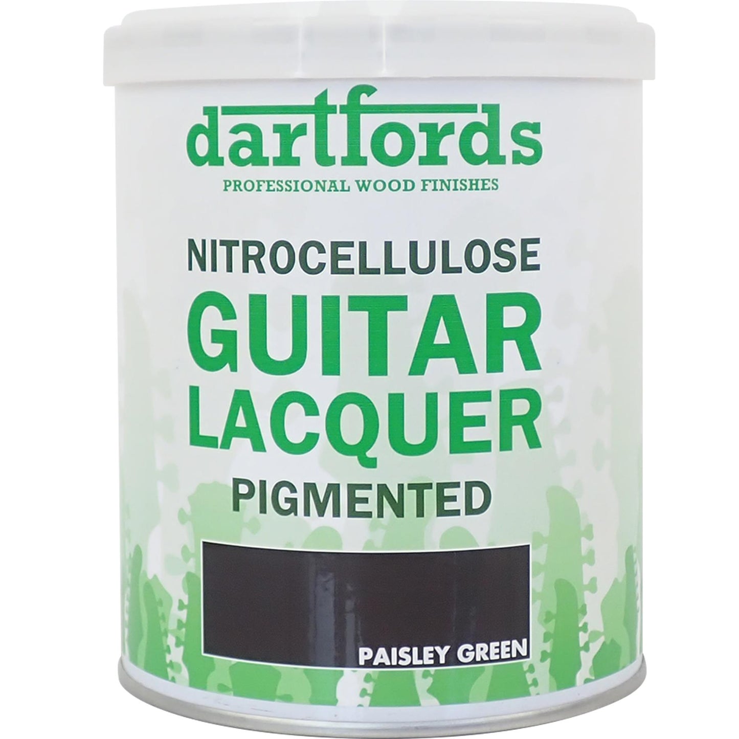 dartfords Paisley Green Pigmented Nitrocellulose Guitar Lacquer 1 litre Tin