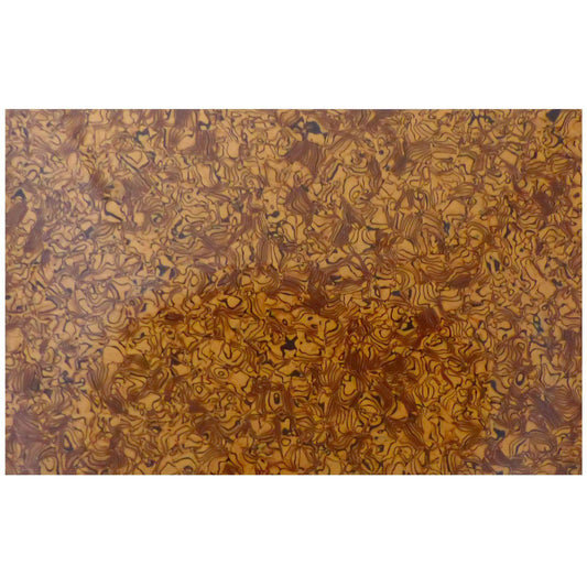 Incudo Brown Tiger Shell Celluloid Sheet - 430x290x1.5mm (16.9x11.42x0.06")