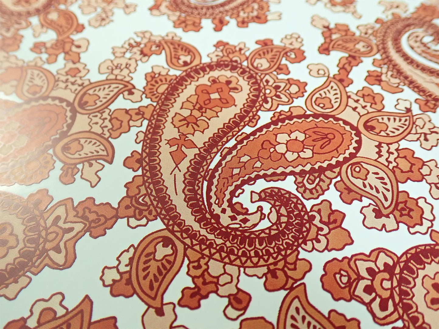 Luthitec Clear Backed Brown Paisley Paper Decal Sheet - 420x295mm (16.5x11.61")