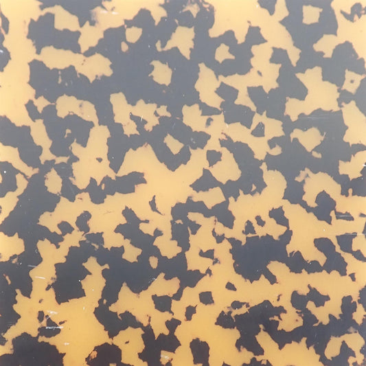Incudo Dark Spotted Tortoiseshell Celluloid Laminate Acrylic Sheet - 500x300x3mm