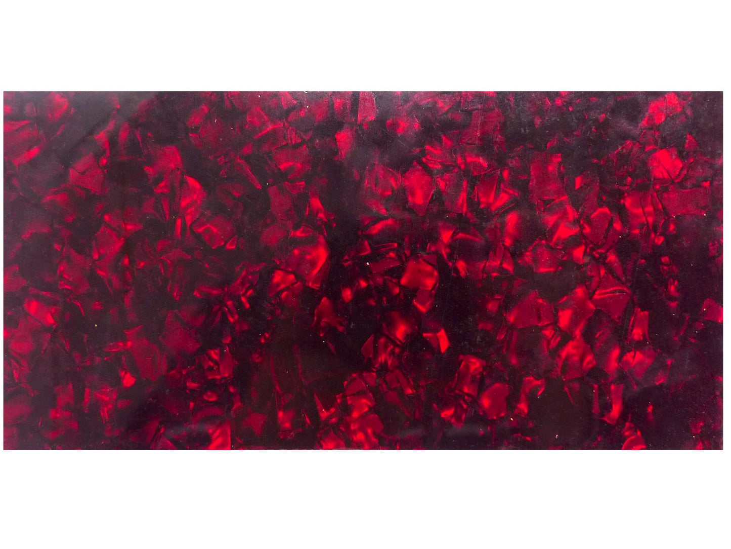 Incudo Red Pearloid Celluloid Sheet - 200x100x0.71mm (7.9x3.94x0.03")