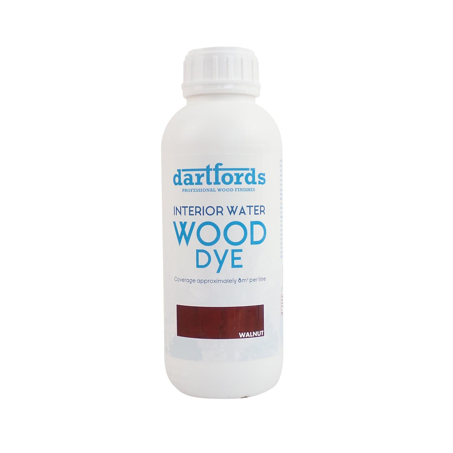 dartfords Walnut Interior Water Based Wood Dye - 1 litre Tin
