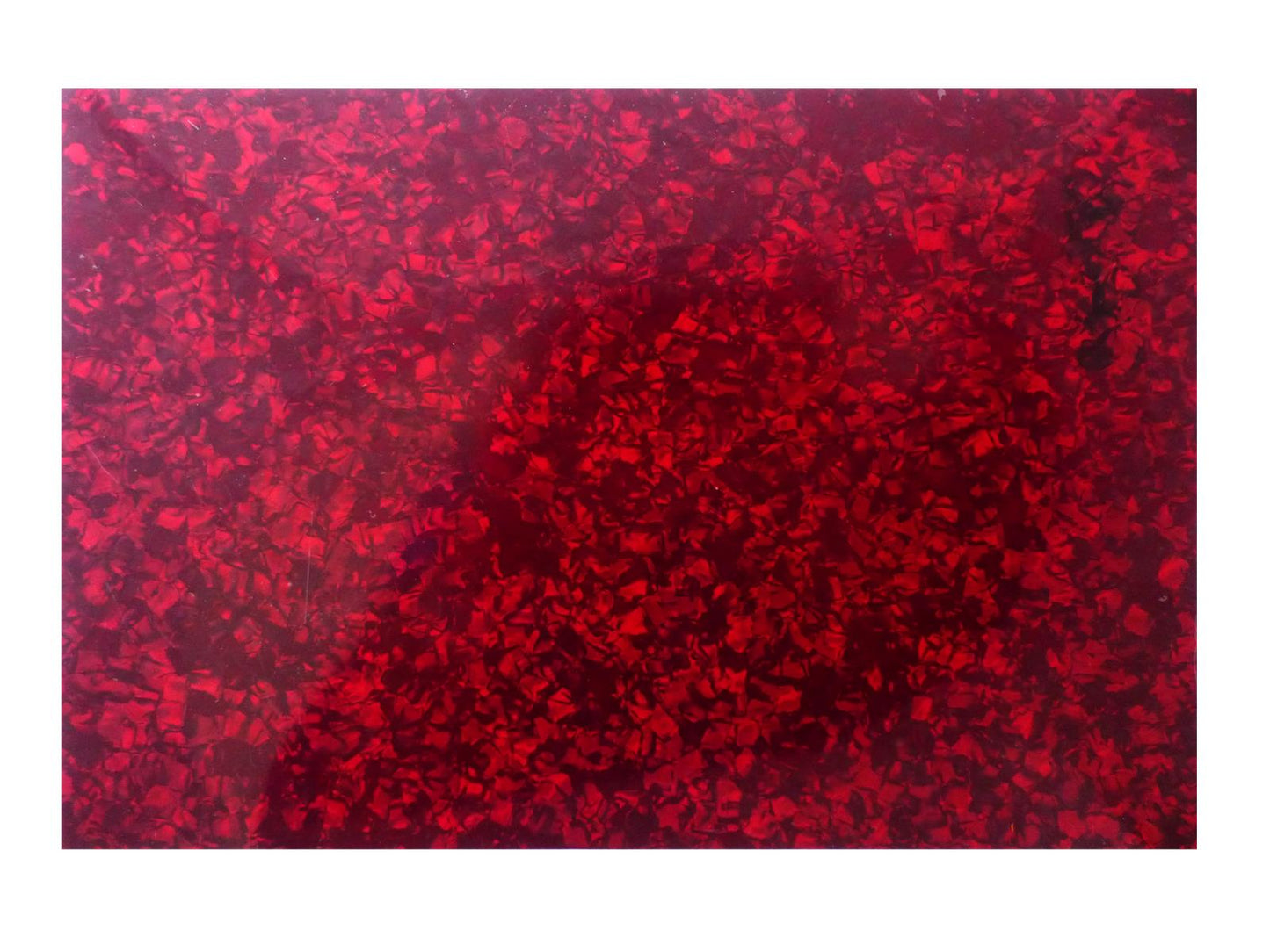 Incudo Red Pearloid Celluloid Sheet - 430x290x0.75mm (16.9x11.42x0.03")