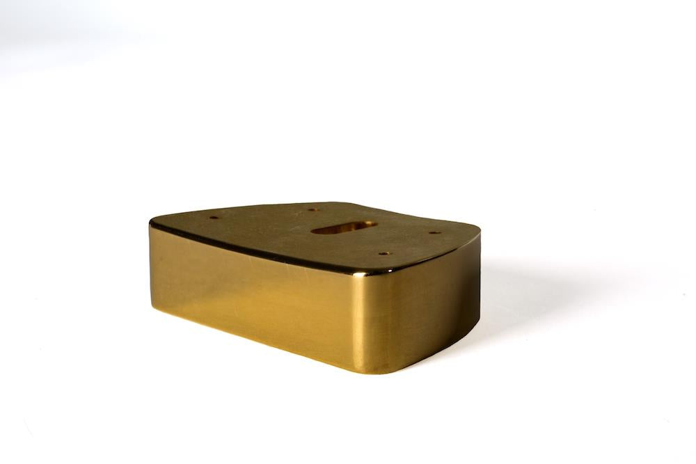 Towner Gold Plated Aluminium V Block