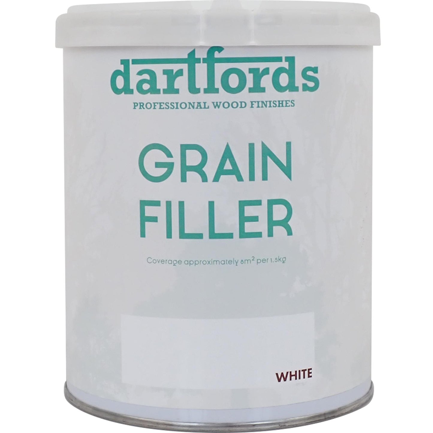 dartfords White Thixotropic Grain Filler 1.5Kg Tin