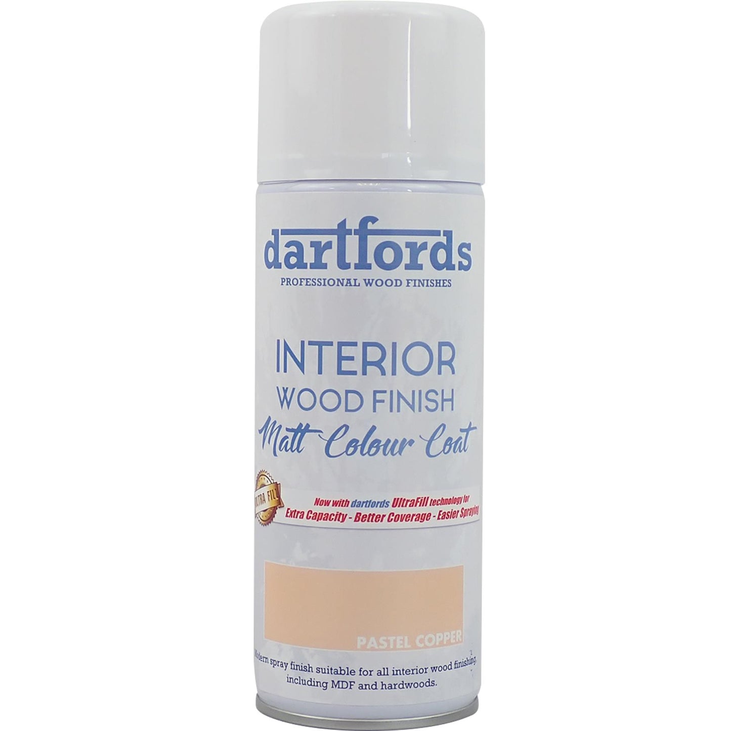 dartfords Country Pastel Copper Matt Interior Wood Finish 400ml Aerosol