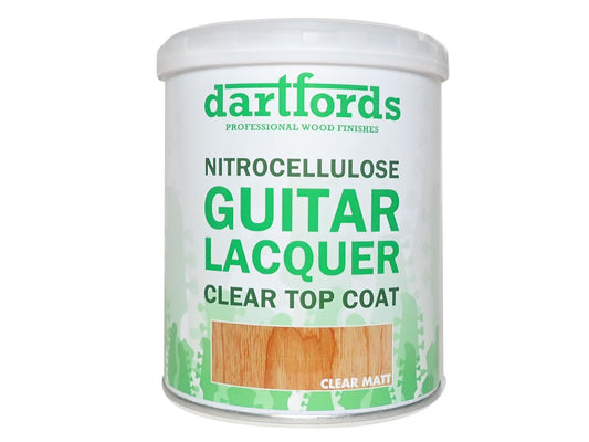 dartfords Matt Clear Nitrocellulose Guitar Lacquer - 1 litre Tin