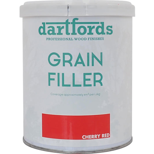 dartfords Cherry Red Thixotropic Grain Filler 1.5Kg Tin