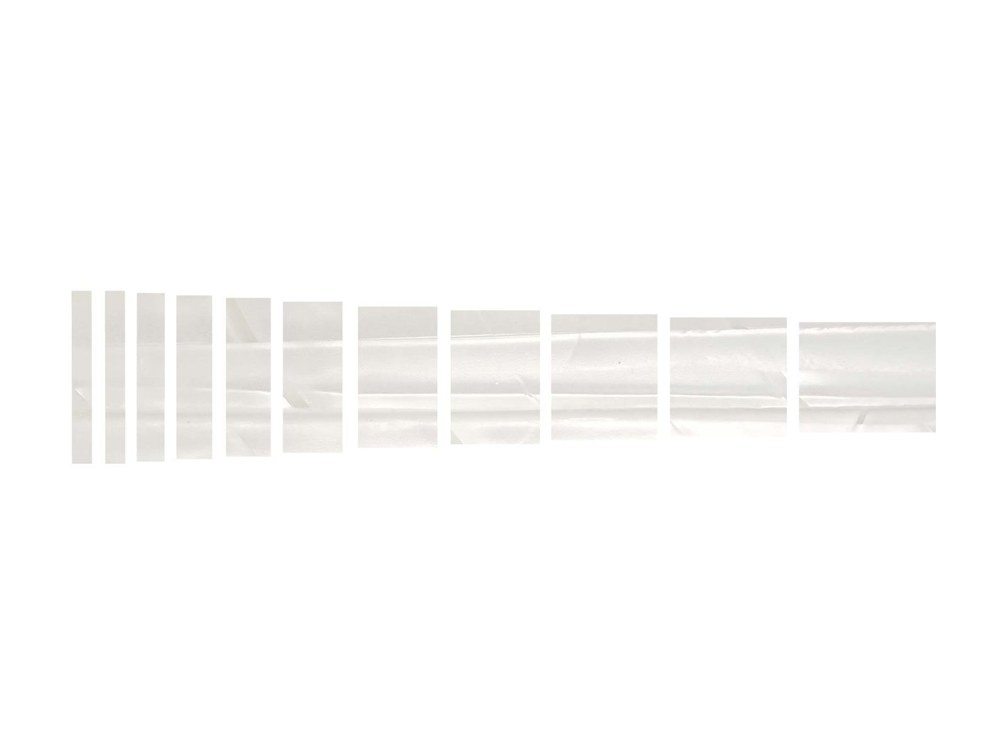 Incudo Select White Vintage Pearloid Celluloid Block Guitar Fretmarker Inlay Set - Set of 11